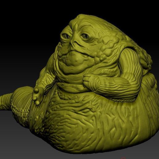 3d File Star Wars Stl Jabba The Hutt 3d Action Figure Obj Kenner Style・3d Print Design To 0327