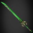 PrimordialJadeCutterFrontal.jpg Genshin Impact Primordial Jade Cutter Sword for Cosplay