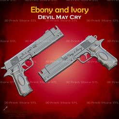 1.jpg Ebony and Ivory From Devil May Cry - Fan Art 3D print model