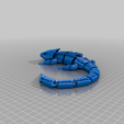 Red-Eyed_Crocodile_Skink_V1.png Free 3D file Red-Eyed Crocodile Skink - Articulated・3D printing design to download