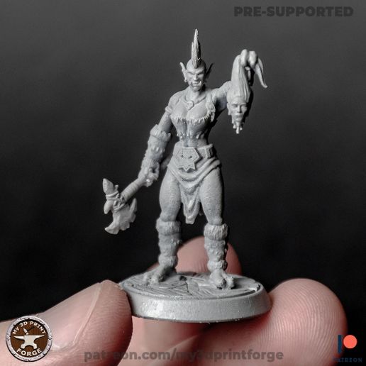 Tribe Troll Female Berserk 3D model