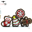 Cutie3D-Christmas Cookie Set Set of Keycap Clicker Keychains_10.png Cutie3D Christmas Cookie Set Set of Keycap Clicker Keychains - Cute Backpack Keychain
