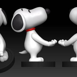 3D file Snoopy character joystick holder 🕹️ ・3D printer model 