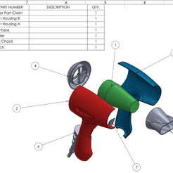 Image-1.png STL file Hairdryer Solidworks Assembly・3D print object to download