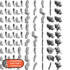 folder.jpg Free 3D file LoggyKs Arms and Weapons adapted for Udos Customizer・3D printing idea to download
