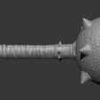 ZBrush-Document.jpg "Imposing Medieval Mace - Detailed Replica and Ready for 3D Printing."