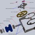 Fork Frame Assy Explode Annotated.JPG Free STL file Triaxial Motorized・3D printable design to download
