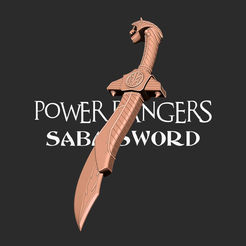 1.png Power Rangers  Saba Sword 3D print model