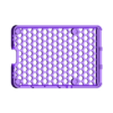 Bottom_Mesh_SM_xavier.stl Raspberry Pi 4- Low Profile Ice Tower Cooler- Pi 4 Case
