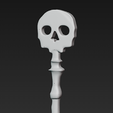 lave-gotica-con-calavera.png Clé gothique avec tête de mort - accessoire décoratif