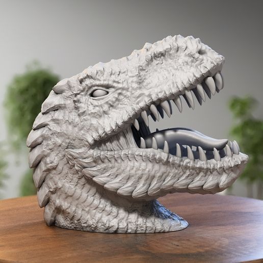 Dragon dinosaur trex Headphone Stand, Dinosaur dragon trex Headset Stand, Perfect Gamer Gift, Trex Dinosaur Dragon Headphone Holder, Fantasy Gift a185 (1)