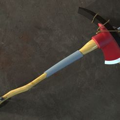 untitled.34.jpg STL-Datei Fortnite's axe! / Fortnite Axe!・3D-druckbare Vorlage zum herunterladen
