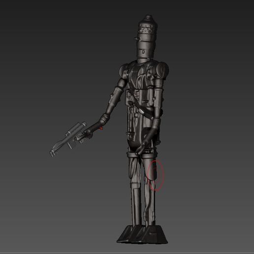 ScreenShot850.jpg Star Wars .stl IG-88 .3D action figure .OBJ Kenner style.