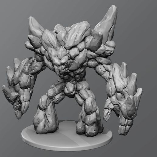 Earth elemental 3D model