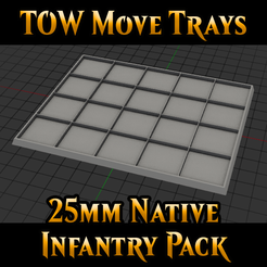Miniature.png The Old World  - Move Tray Pack - Native 25mm Infantry