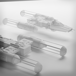 Ala-Y.png Бесплатный STL файл Космический корабль Y-Wing (Звездные войны)・Модель для загрузки и 3D-печати