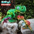 Flexi-Factory-Dan-Sopala-T-Rex-01.jpg Cute Flexi Print-in-Place T-Rex Dinosaur