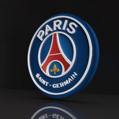 PSG1-Current-View.jpg Archivo OBJ Club de fútbol Paris Saint-Germain Logotipo 3D Modelo 3D PSG・Modelo para descargar y imprimir en 3D