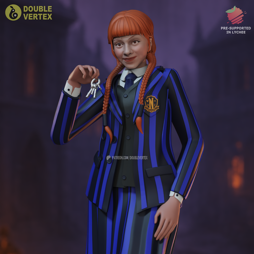 Agnes DeMille - Evie Templeton - Wednesday Figure - 3D model önizlemesi
