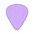 Bear Head Guitar Pick.stl Púa de guitarra con cabeza de oso
