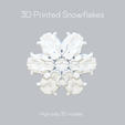Render_SF_9.png 3D Snowflake Set of 24  STL Files for 3d Printing DiY Printable Сhristmas Décor Model Christmas Snowflake STL 3D File