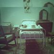MINIATURE-1940S-HOSPITAL-ROOM-14.jpg MINIATURE HOSPITAL Chair | Early 1900 Hospital Room |   | MINIATURE FURNITURE
