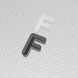 F.png LED letter F body + cover