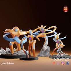 3D file Deoxys vs Rayquaza diorama 🐉・3D printing template to download・Cults