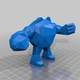 Poliwrath.jpg Archivo 3D gratis Poliwrath de bajo peso - ?????・Objeto imprimible en 3D para descargar