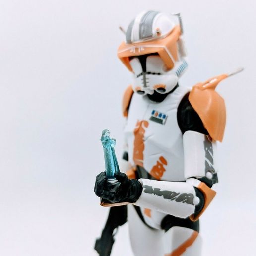 Clone Trooper Palpatine Hologram low poly