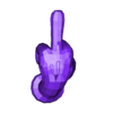 Fuck V2  low poly (vertical).obj Mickey hand Fuck v2