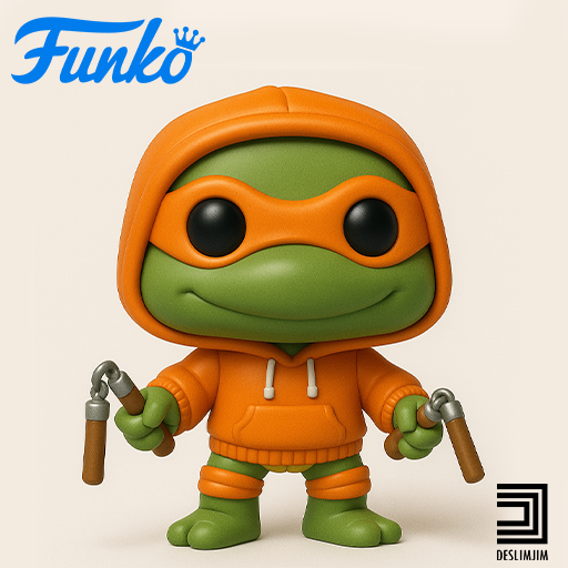 🥷 TMNT MICHELANGELO NINJA TURTLE FUNKO POP URBAN・ 3D File