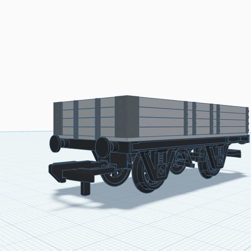 HO/OO Scale 4 Plank Wagon
