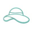 Beach-Hat-2-Cookie-Cutter.jpg BEACH HAT COOKIE CUTTER, BEACH COOKIE CUTTER, SUMMER COOKIE CUTTER