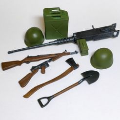 full.jpg STL file US WW2 Accessories - 1/10 Scale・3D printing design to download