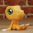 agumonB.png Agumon Chibi Cute 2 modelos Digimon Adventure