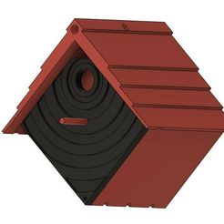 With_perch2.jpg Fichier 3D gratuit Maison des oiseaux・Plan pour imprimante 3D à télécharger
