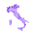 Italy All stl.stl Puzzle of Altimetric Italy divided into regions