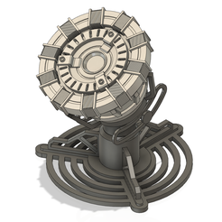 ArcReactor-iso.png STL file Arc Reactor with Stand・3D printing template to download, lucadilorenzo98