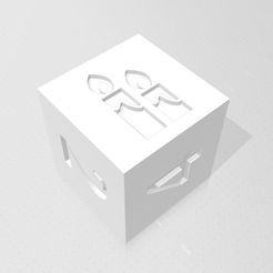 D6 - Candles.jpg STL file D6 Candles Symbol Logo・3D print object to download