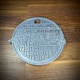 IMG_7531.jpg TMNT Sewer Cover for 1/4 scale figure stand Great for NECA 16" Turtles
