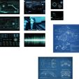 SCREEN-PRINTS.jpg BAT BUNKER COMPUTER CONSOLE SYSTEM AND DESK (THE DARK KNIGHT) SCALE 1/12