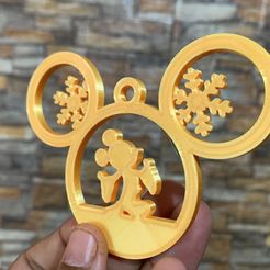 3FC162F0-F978-40DF-A4E4-7242125085B1.jpeg Fichier STL ORNEMENT DE NOËL DISNEY MICKEY・Design à télécharger et à imprimer en 3D