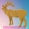 2.png Elk 5,3D MODEL STL FILE FOR CNC ROUTER LASER & 3D PRINTER
