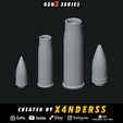 6585jh5j5.png By X4NDERSS - Props 3 - Gen3 Series - SW LEGION 1⁄48 Scale - x2 Stylized Artillery Shells Modular Miniature Heroic Models Battlefield Warfare 3D Print Printing Army WW2 World War 2 1 German British American Japanese