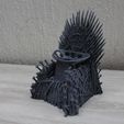 _MG_7550.jpg Iron throne stand for echo dot 4 gen