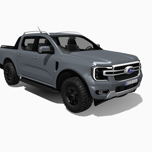 Archivo STL Ford Ranger Platinum (Gris Meteoro) 🚙 (OBJ)・Idea de ...