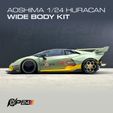 Huracan-Wide-Body-4.jpg Aoshima 1/24 Lamborghini Huracan LP610 Fighter Jet Inspired Wide Body Kit