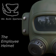 close-up.png Archivo de impresión 3d del casco de empleado