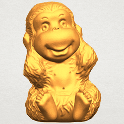 A01.png Fichier 3D gratuit Singe A02・Design imprimable en 3D à télécharger
